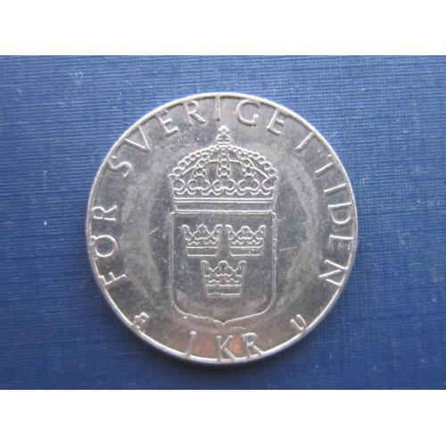 Монета 1 крона Швеция 1982