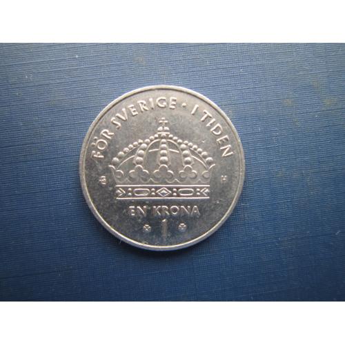 Монета 1 крона Швеция 2004