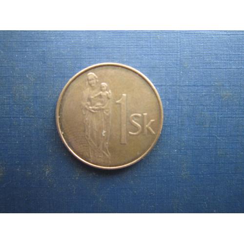 Монета 1 крона Словаччина 2005
