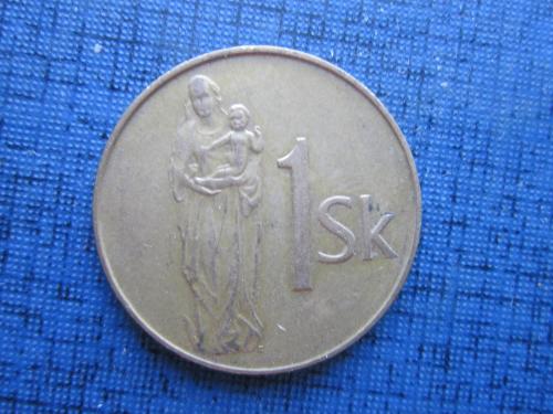 Монета 1 крона Словакия 1993