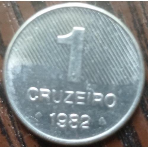 Монета 1 крузейро Бразилия 1982 сахарный тростник