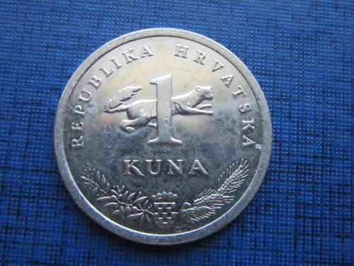 Монета 1 куна Хорватия 2015 фауна птица