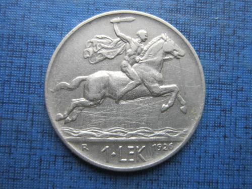 Монета 1 лек Албания 1926  редкая состояние