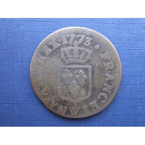 Монета 1 лиард Франция 1773 Людовик XV Возлюбленный