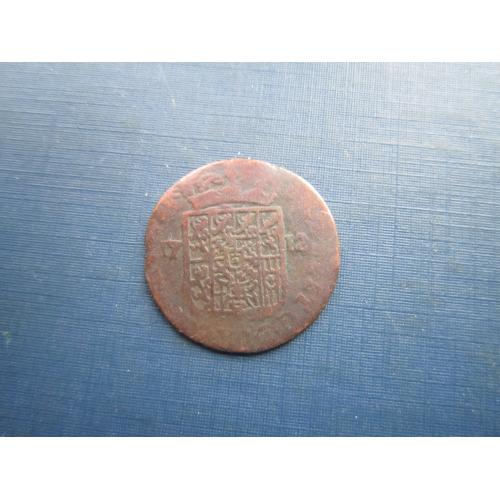 Монета 1 ліард Нідерланди Іспанські 1712 рідкісна