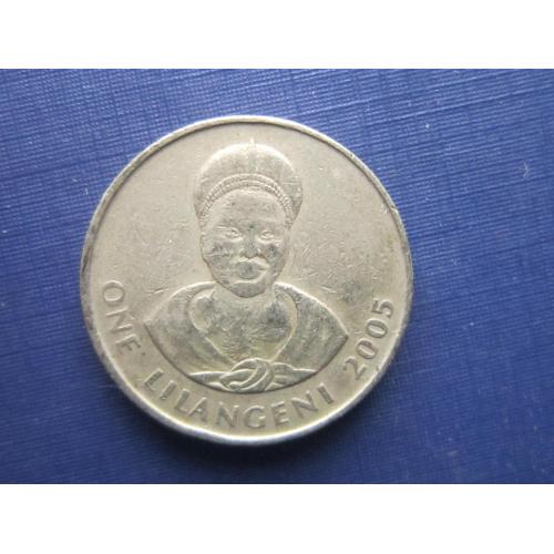 Монета 1 лилангели Свазиленд 2005