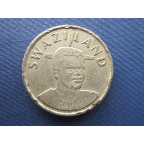 Монета 1 лилангели Свазиленд 2009 как есть