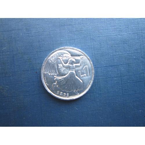 Монета 1 ліра Сан-Маріно 1973 дівчинка