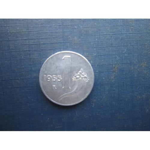 Монета 1 ліра Італія 1955 ріг достатку