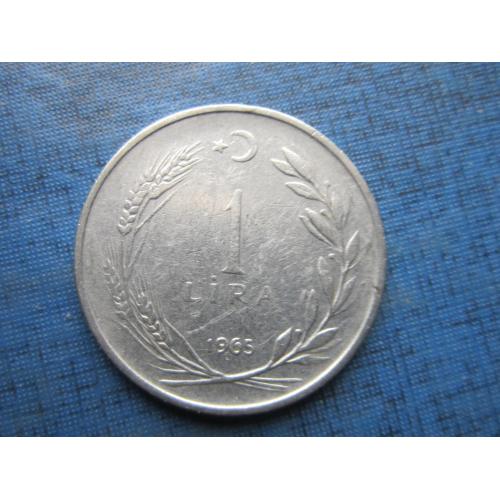 Монета 1 лира Турция 1965