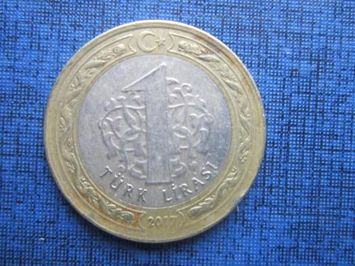 Монета 1 лира Турция 2017
