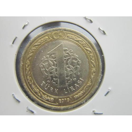 Монета 1 лира Турция 2019