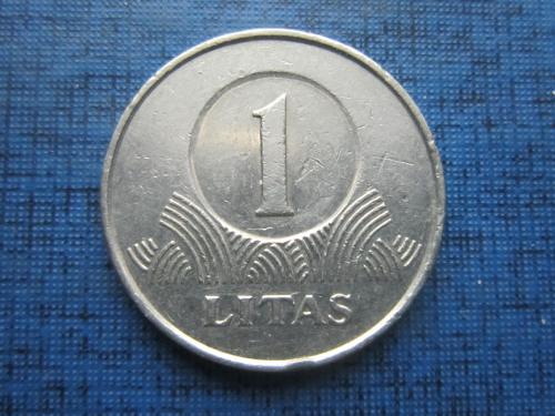 Монета 1 лит Литва 2002