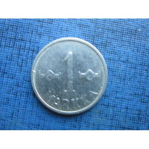 Монета 1 марка Финляндия 1956 железо маленькая