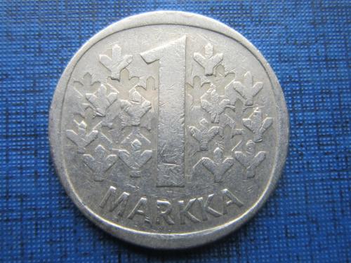 Монета 1 марка Финляндия 1972