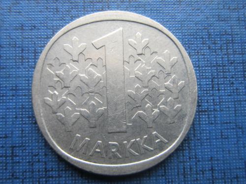 Монета 1 марка Финляндия 1974