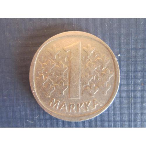 Монета 1 марка Финляндия 1975 S
