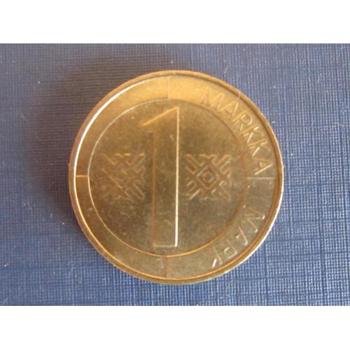 Монета 1 марка Финляндия 1993 М