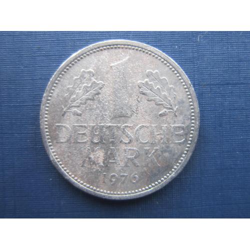 Монета 1 марка Германия ФРГ 1976 G