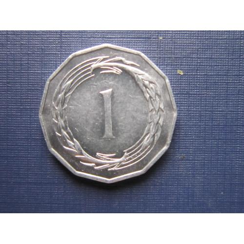 Монета 1 миль Кипр 1972 алюминий нечастая