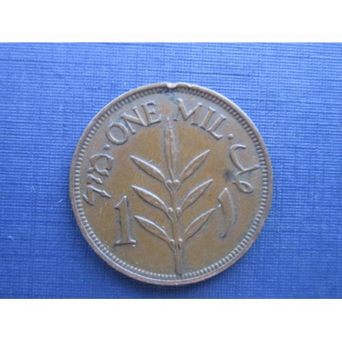 Монета 1 милс Палестина 1942
