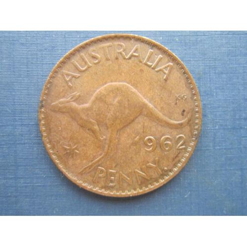 Монета 1 пенни Австралия 1962 фауна кенгуру