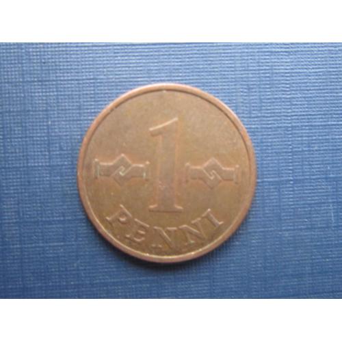 Монета 1 пенни Финляндия 1963
