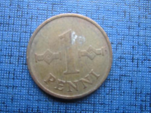 Монета 1 пенни Финляндия 1968