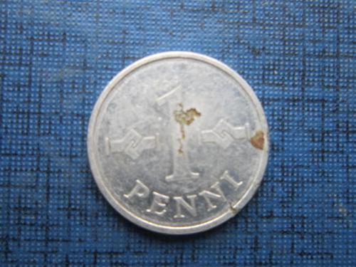 Монета 1 пенни Финляндия 1970