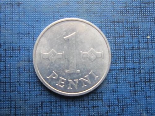 Монета 1 пенни Финляндия 1975
