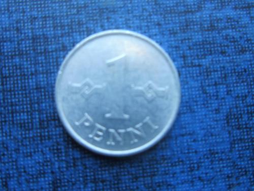 Монета 1 пенни Финляндия 1976