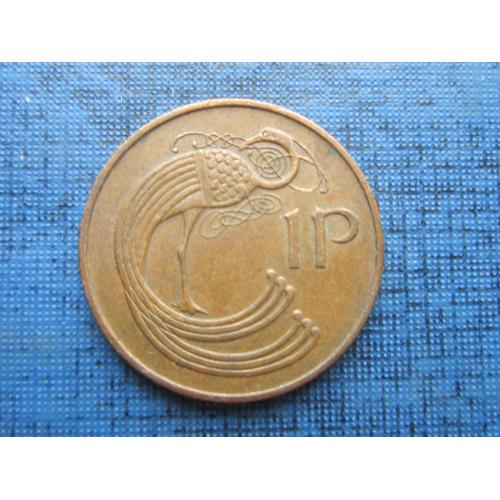 Монета 1 пенни Ирландия 1971 фауна птица