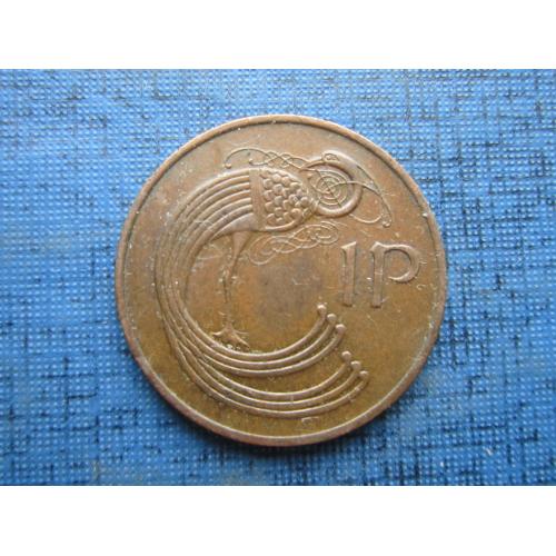 Монета 1 пенни Ирландия 1974 фауна птица