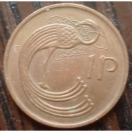 Монета 1 пенни Ирландия 1978 фауна птица