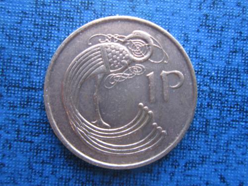 Монета 1 пенни Ирландия 1994 фауна птица