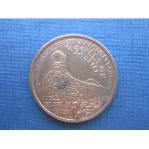 Монета 1 пенни Остров Мэн Великобритания 2000
