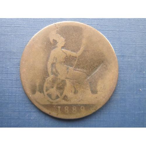 Монета 1 пенни Великобритания 1889 Виктория