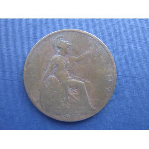 Монета 1 пенни Великобритания 1911