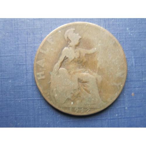 Монета 1/2 пенни Великобритания 1912 Георг V