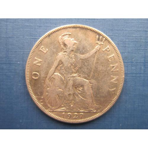 Монета 1 пенни Великобритания 1927