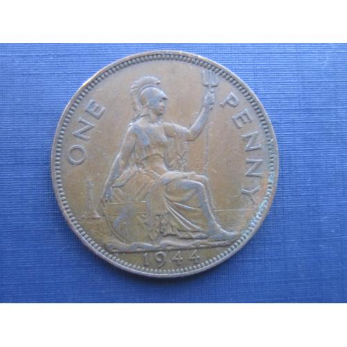 Монета 1 пенни Великобритания 1944