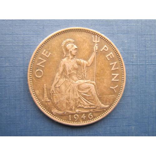 Монета 1 пенни Великобритания 1946