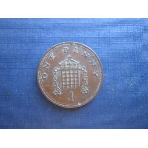 Монета 1 пенні Великобританія 1987