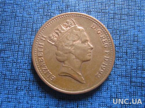 Монета 1 пенни Великобритания 1992
