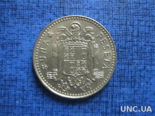 Монета 1 песета Испания 1975
