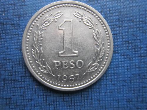 Монета 1 песо Аргентина 1957