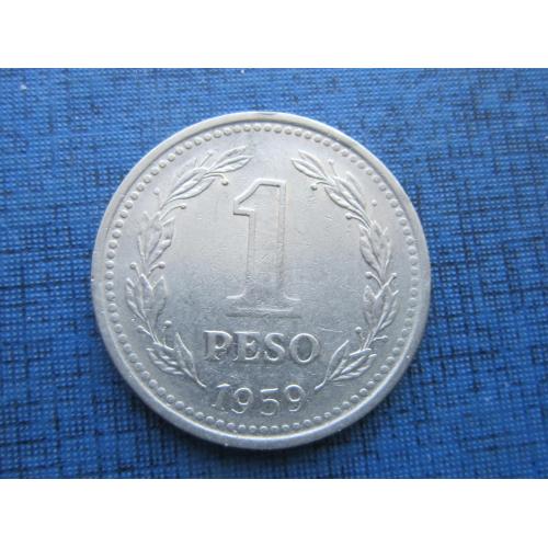 Монета 1 песо Аргентина 1959