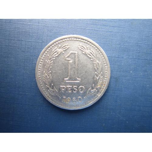 Монета 1 песо Аргентина 1960