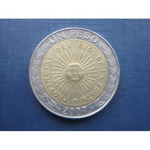 Монета 1 песо Аргентина 2007