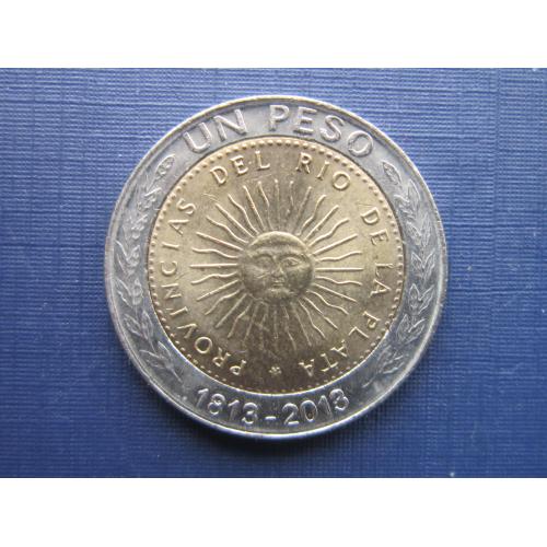 Монета 1 песо Аргентина 2013 юбилейка